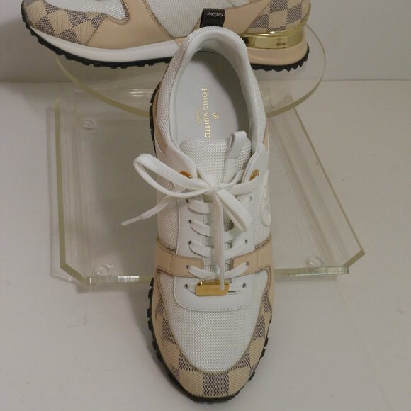 Louis Vuitton Run Away Sneakers Size 38/8 Women's Trainers Authentic W/ Box Lot - Picture 5 of 16